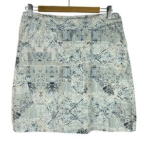 Jac Dale Sporty Athleisure Cotton Blend Pockets Golf Skort Size 10 Grey Blue